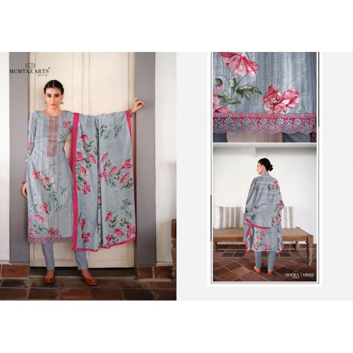 Mumtaz Arts Mogra Pure Lawn Cotton Digital Print Dress Materials